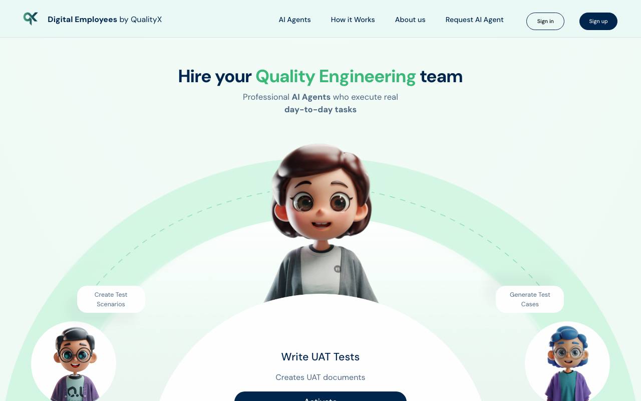 DigitalEmployees.io website preview