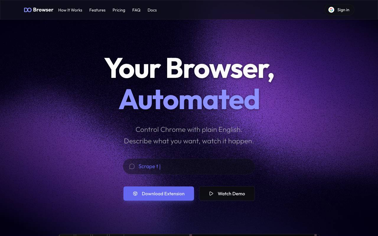 Do Browser website preview