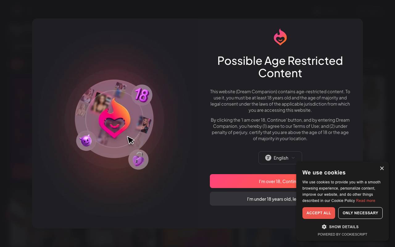 Dream Companion website preview
