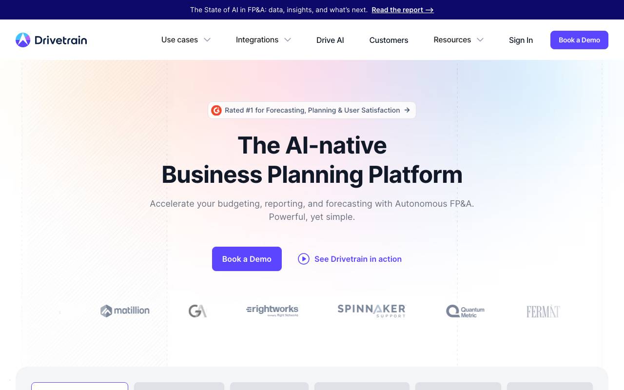 Drivetrain website preview