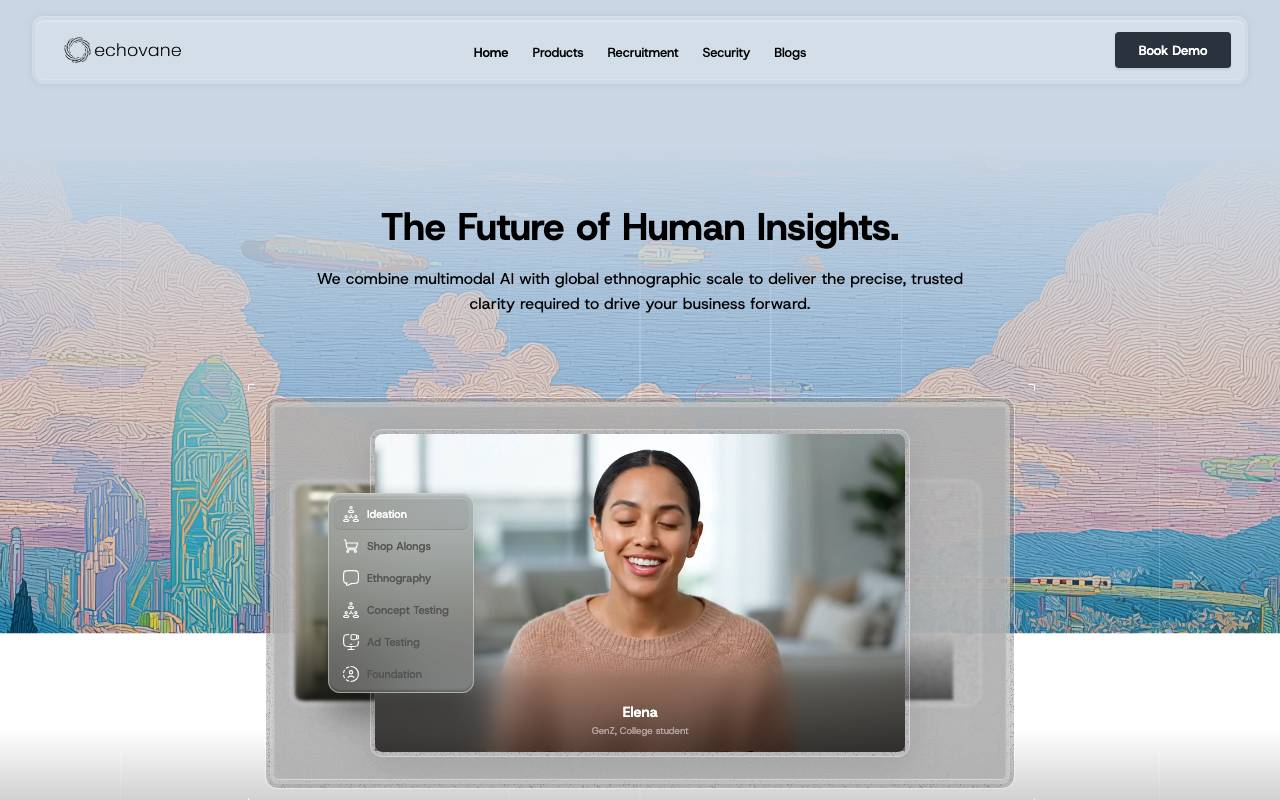 Echo website preview
