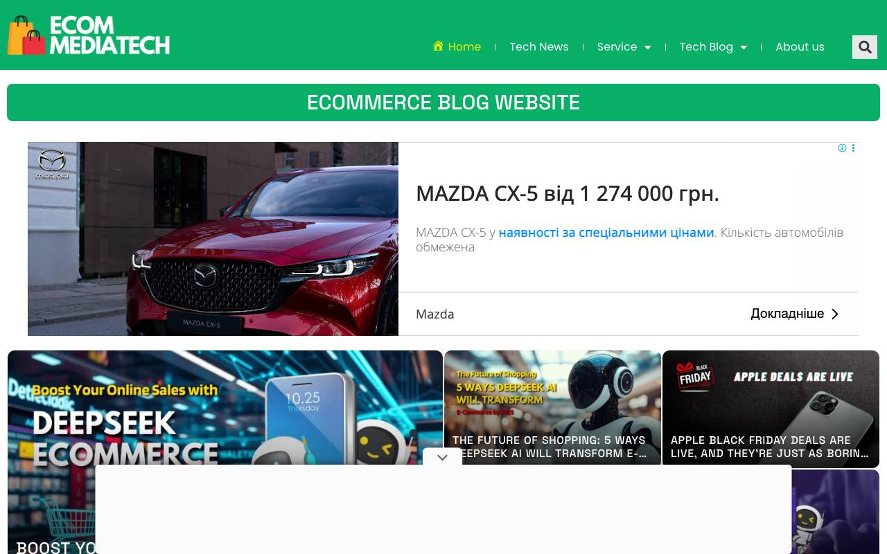 Ecom Mediatech website preview