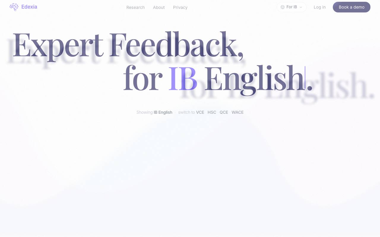 Edexia website preview
