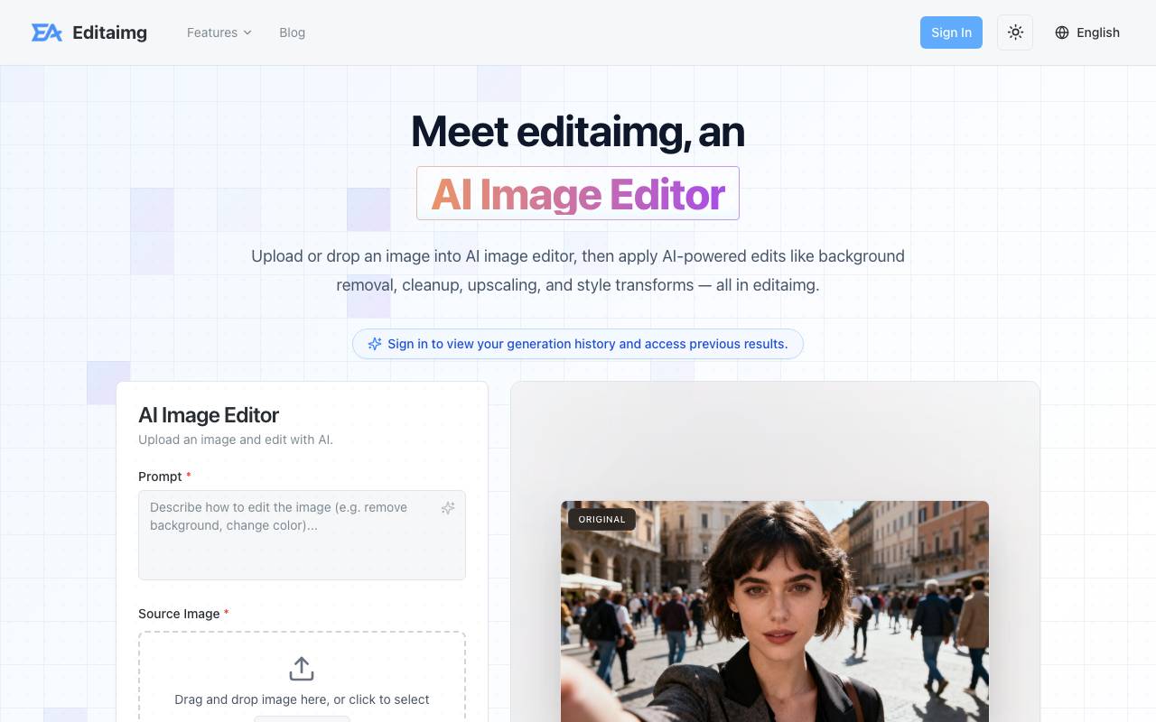 Editaimg website preview