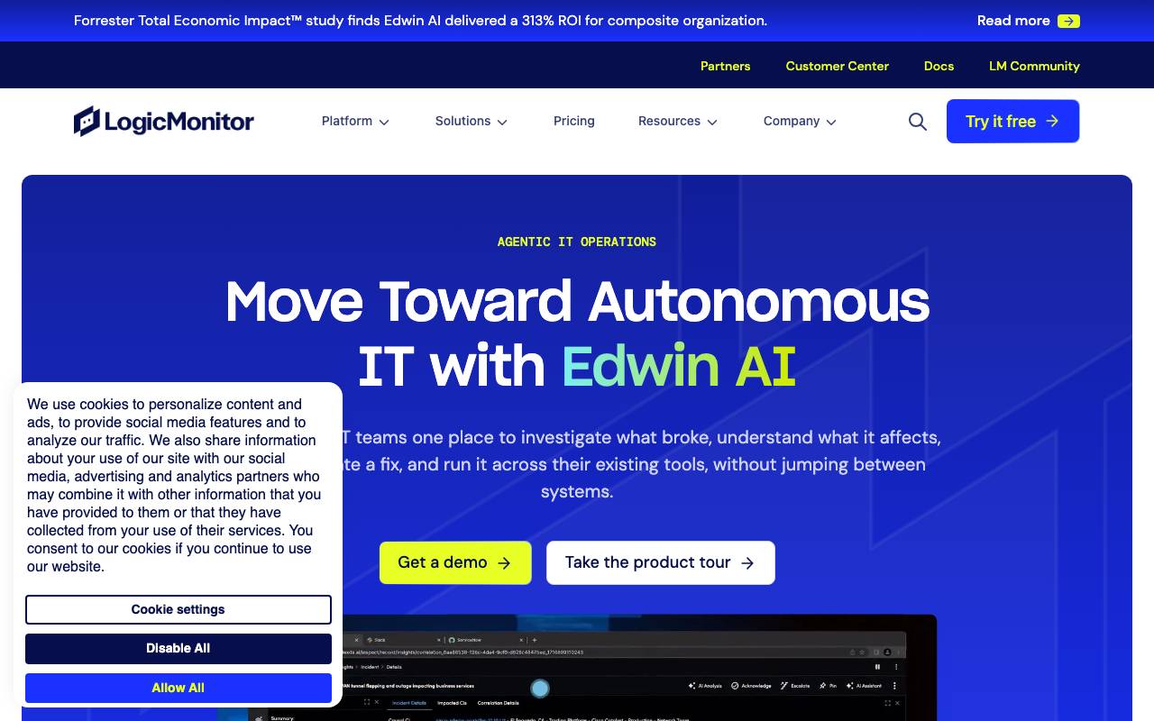 Edwin AI website preview