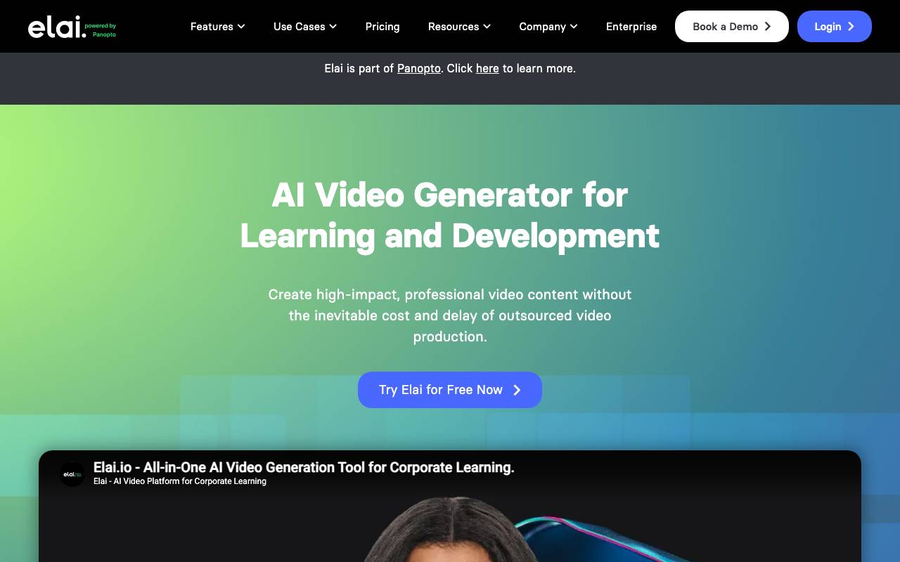 Elai.io website preview