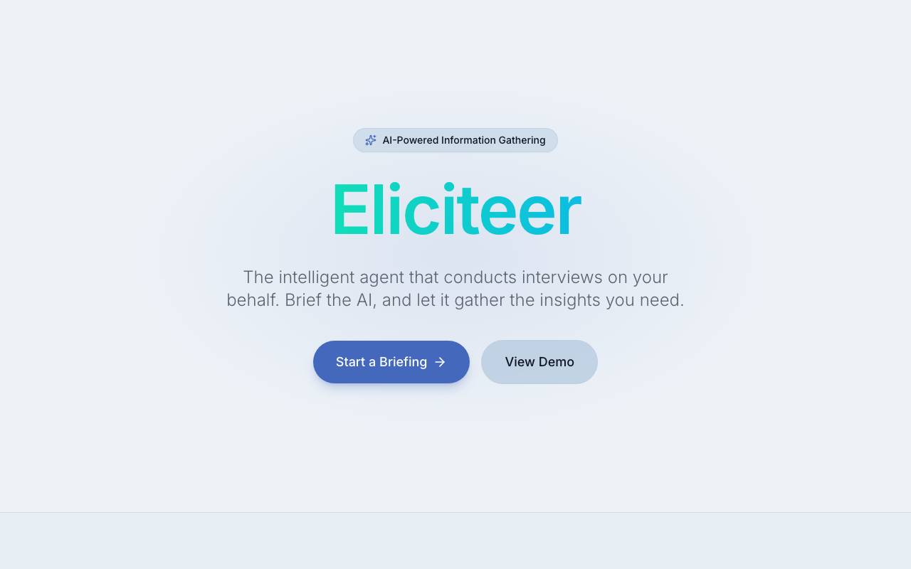 Eliciteer website preview