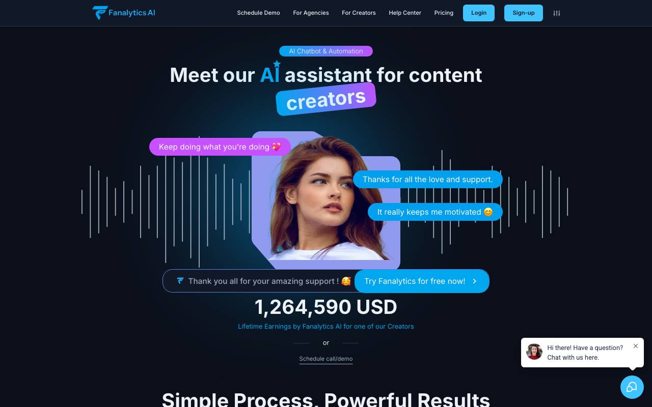 Fanalytics website preview