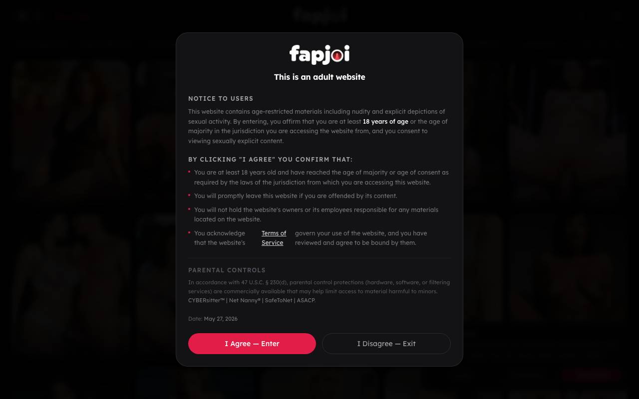 FapJoi website preview
