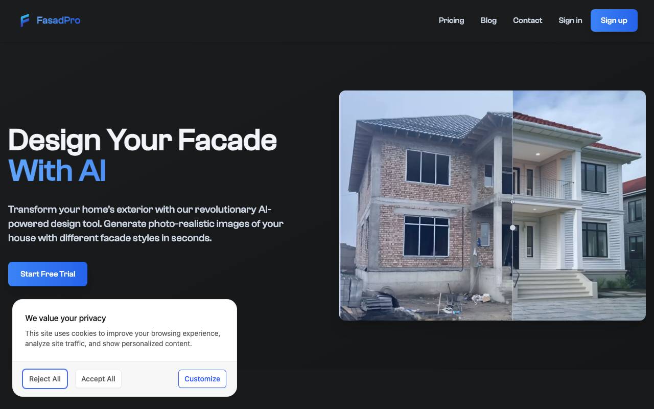FasadPro website preview