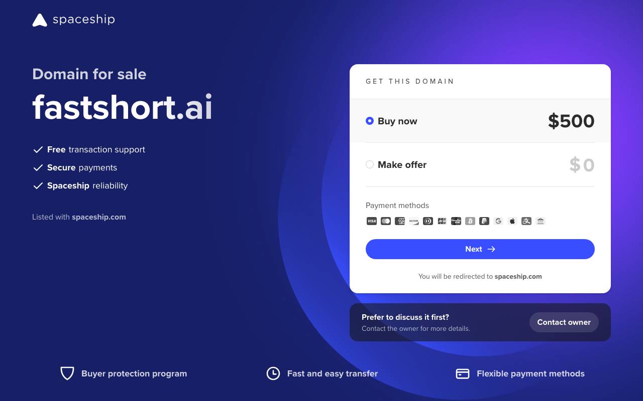 FastShort AI website preview