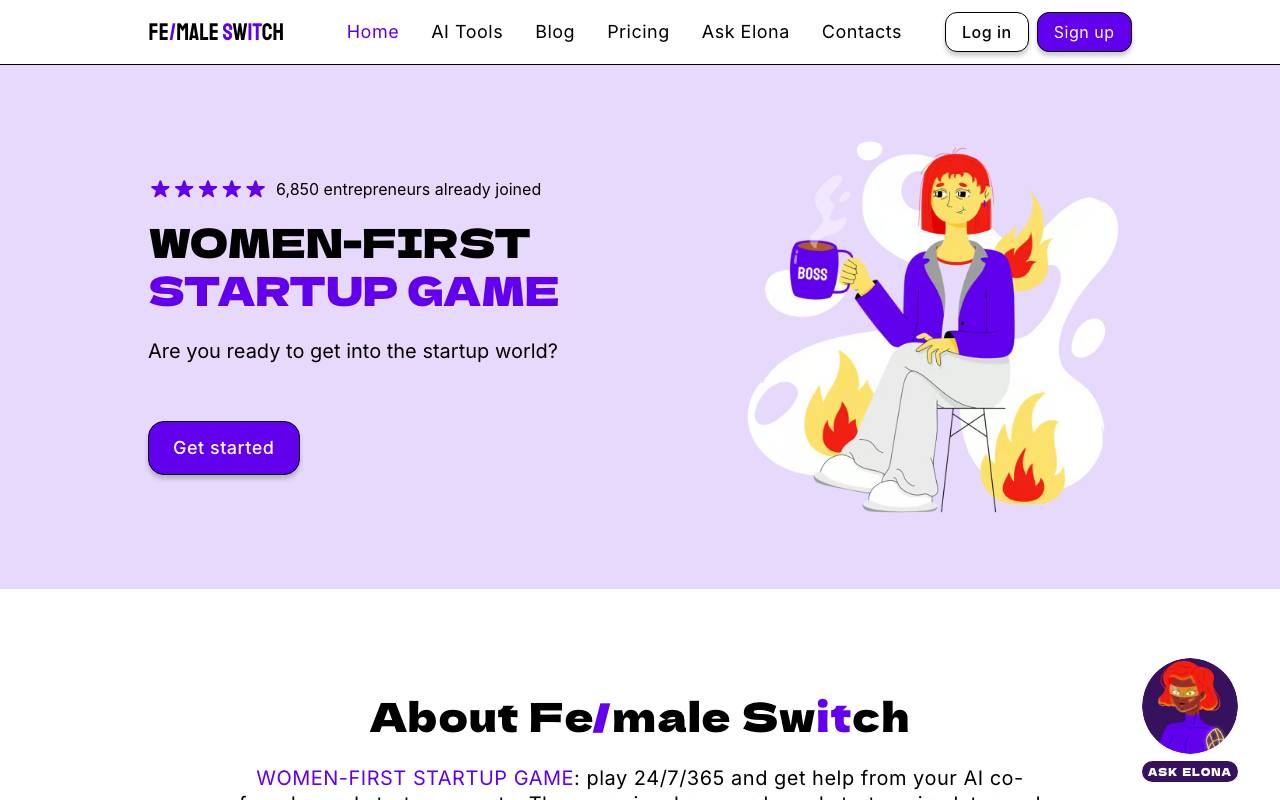 FemaleSwitch website preview