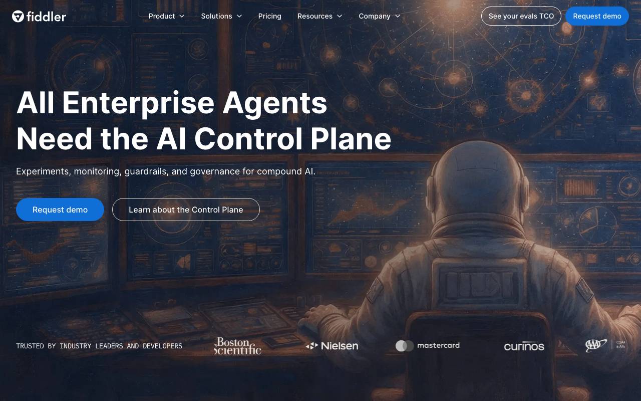 Fiddler AI website preview