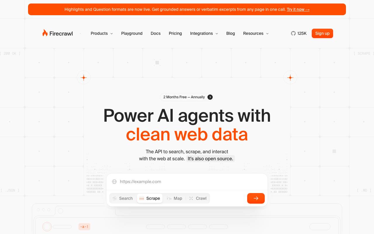 Firecrawl website preview