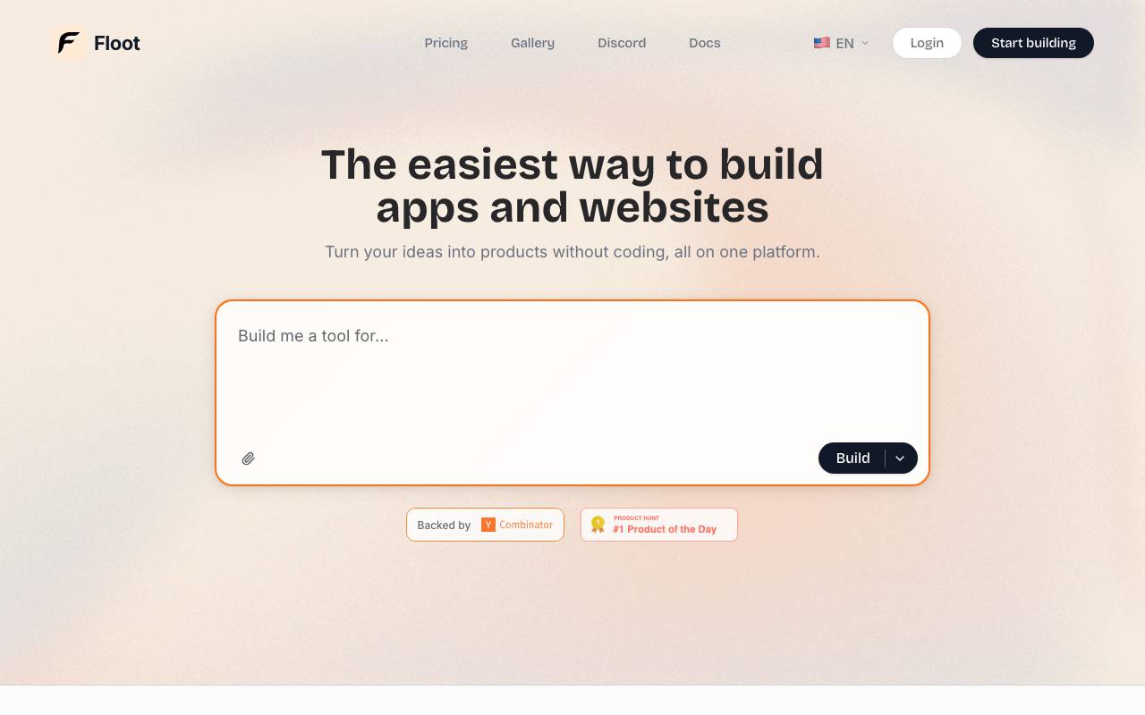 Floot website preview