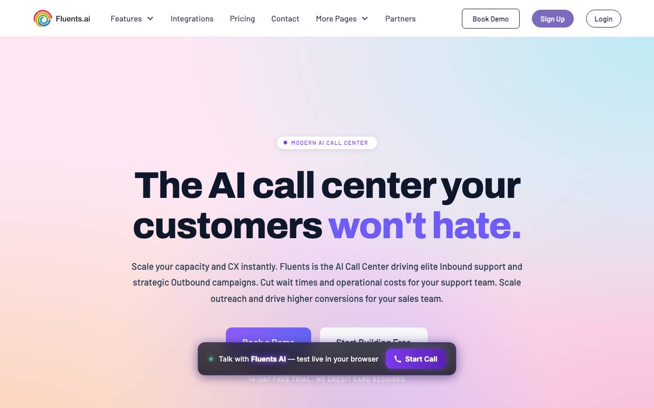 Fluents website preview