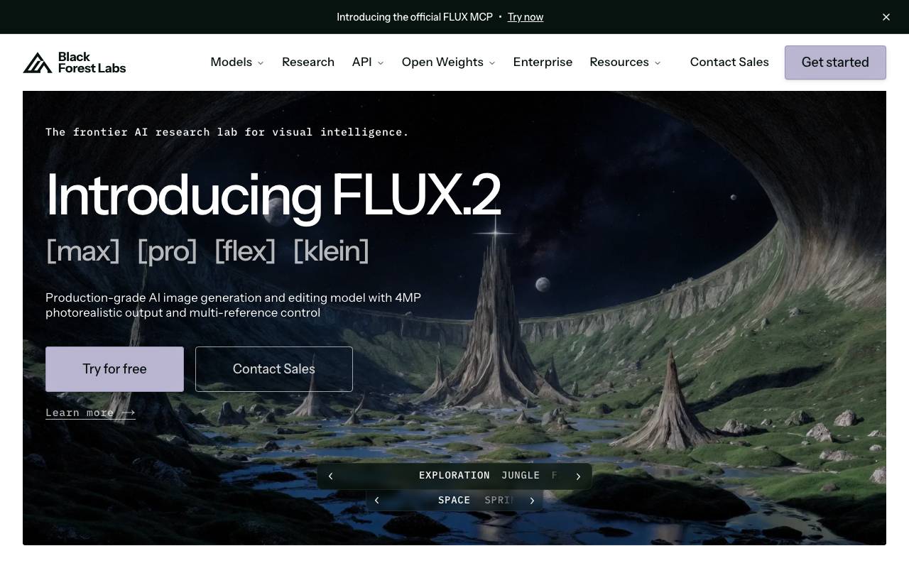Flux Image Generator website preview