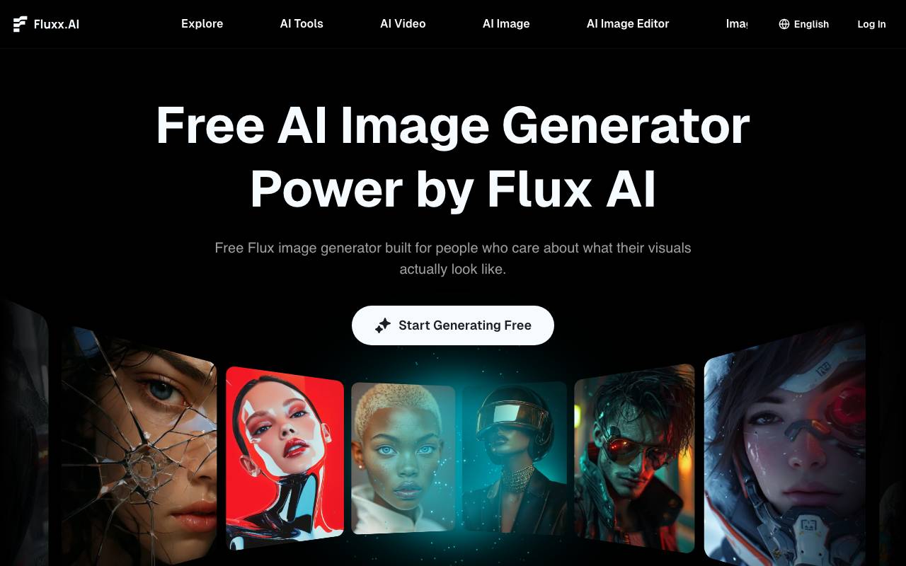 Fluxx AI website preview