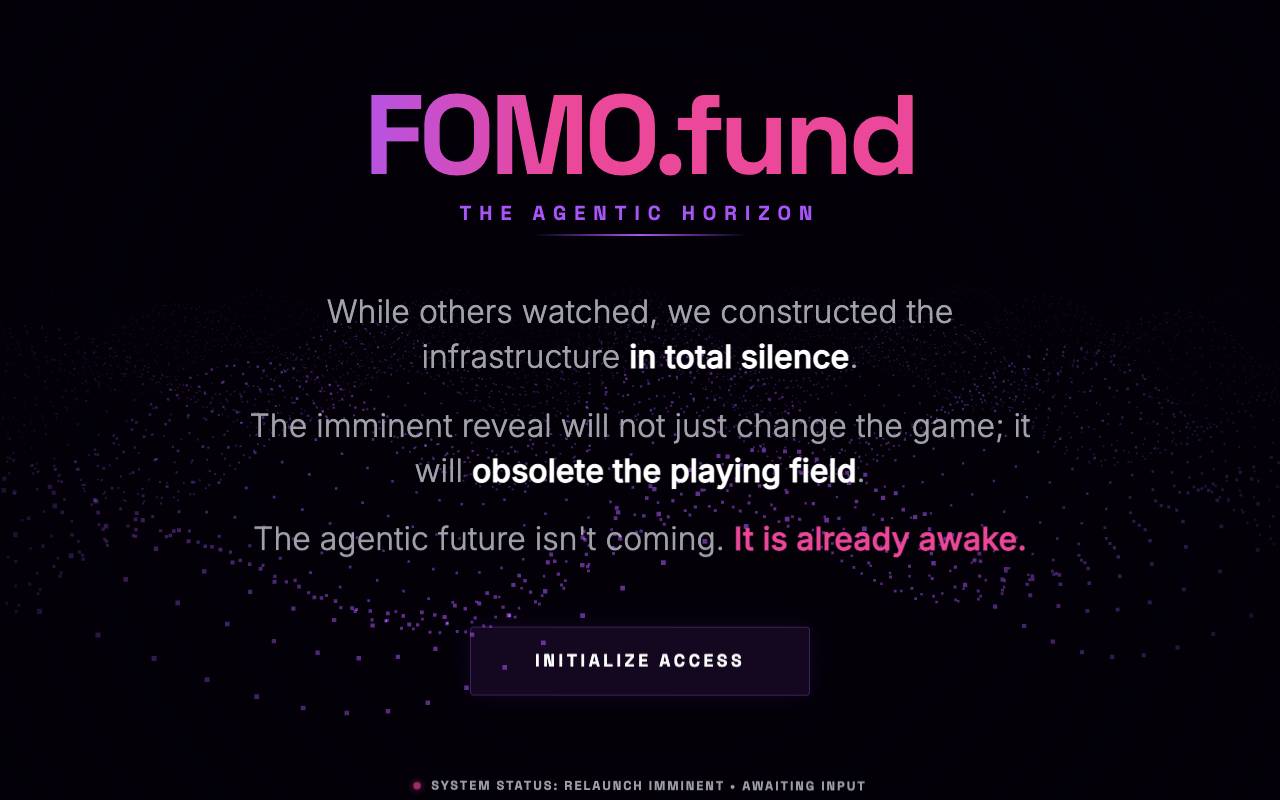 Fomo.fund website preview