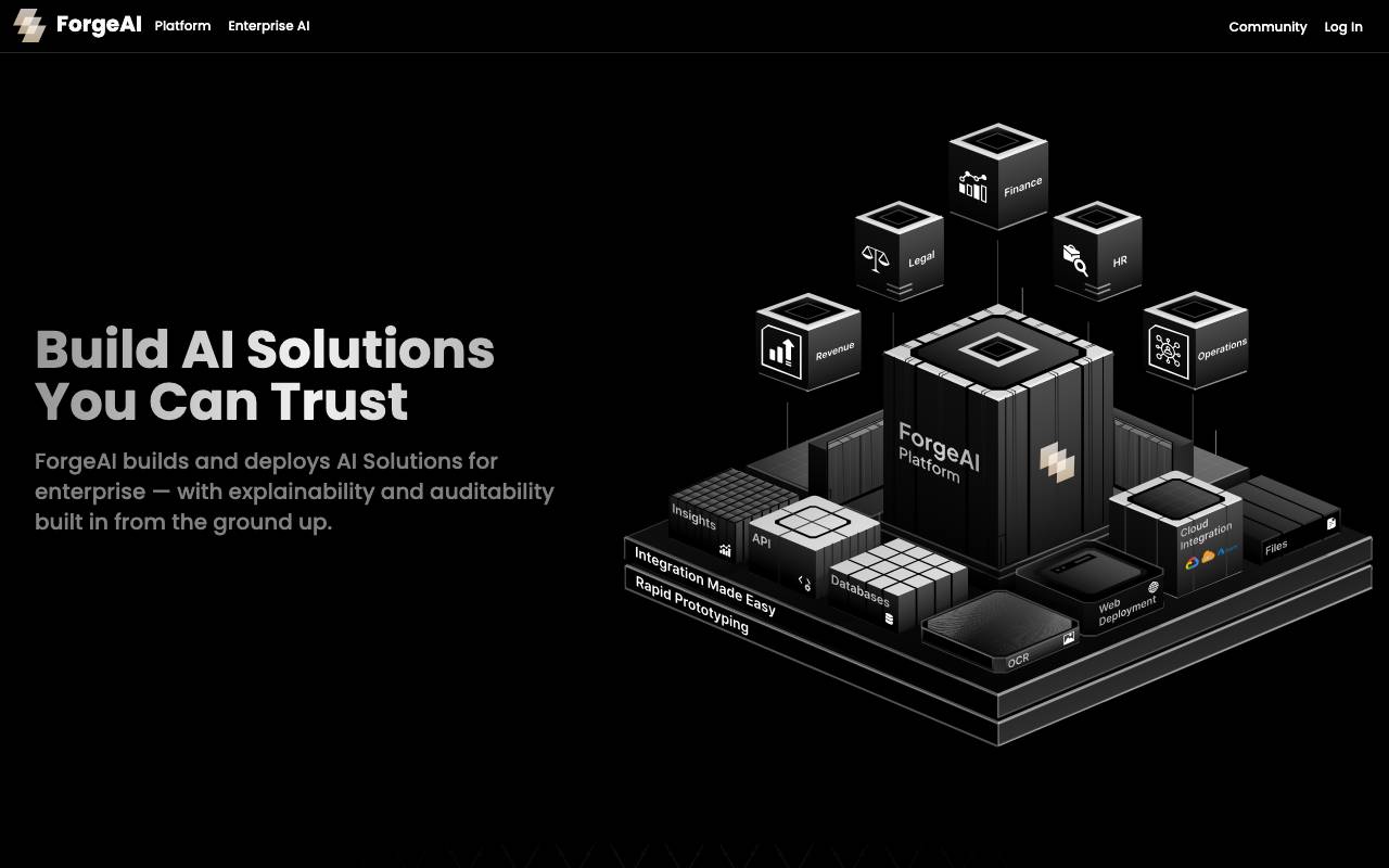 ForgeAI website preview