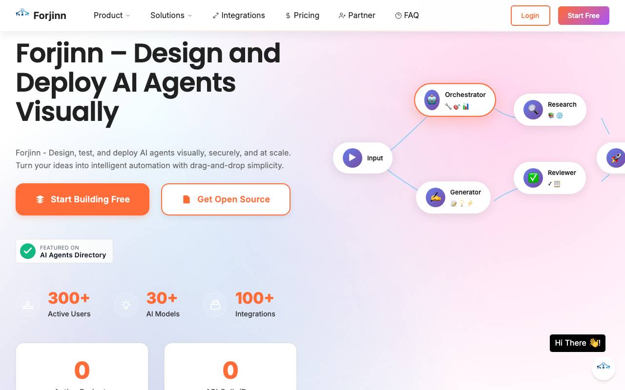 Forjinn website preview