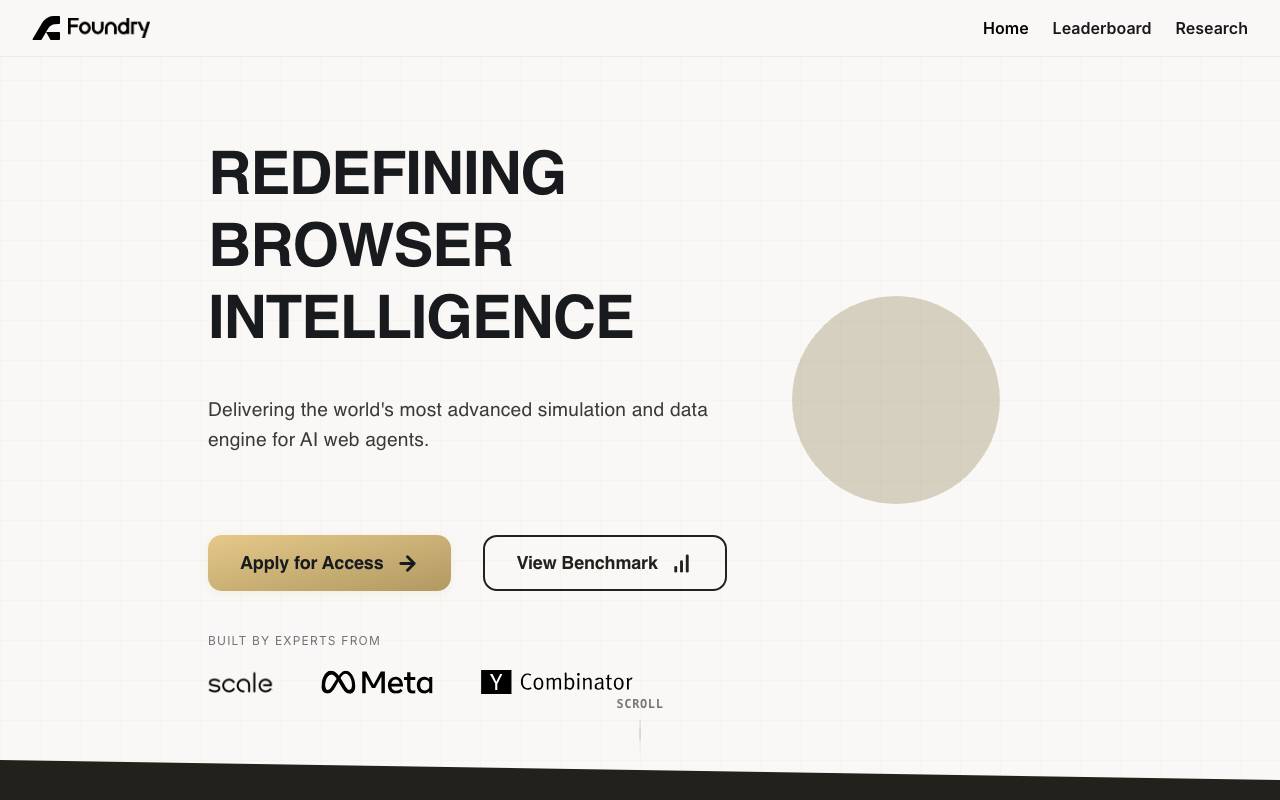 FoundryAI website preview