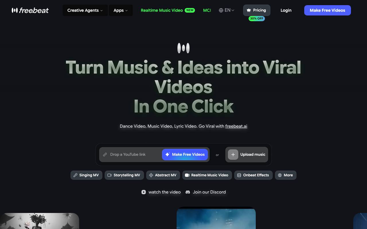 Freebeat website preview