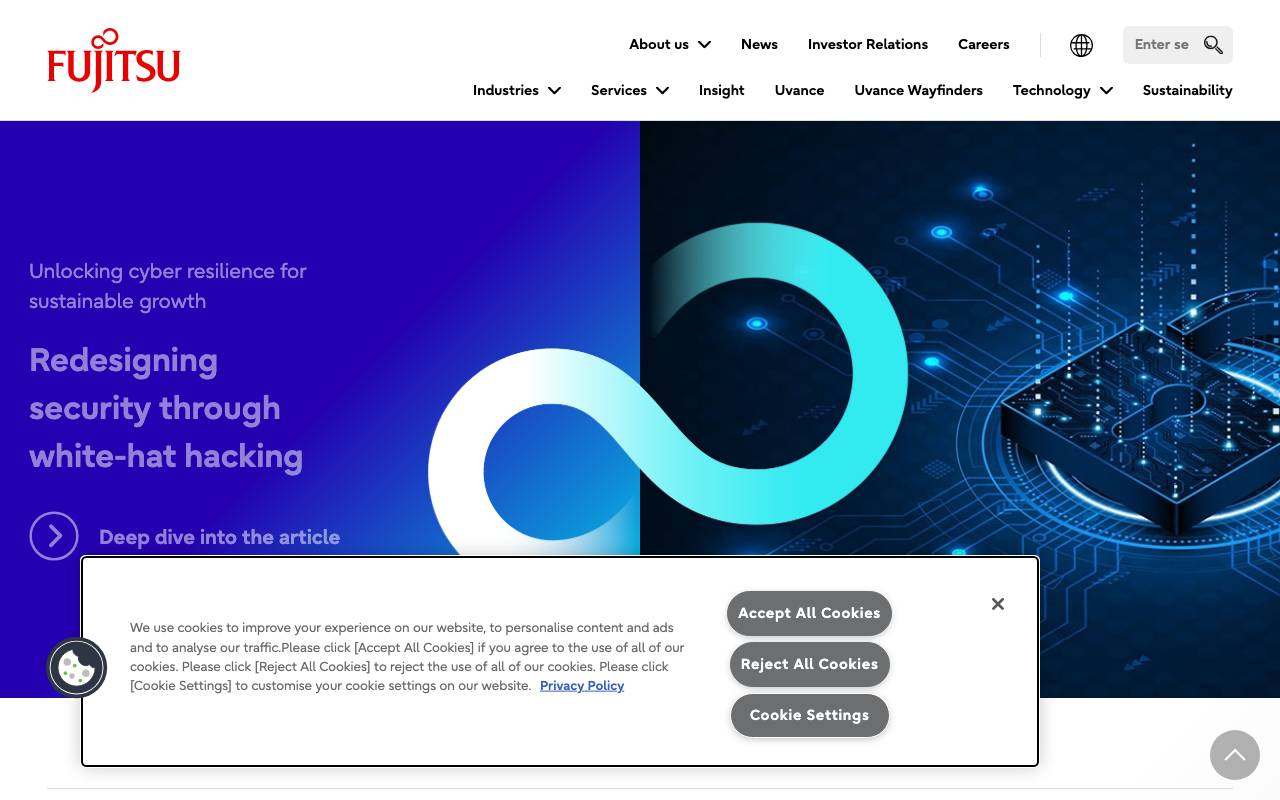 Fujitsu Kozuchi website preview