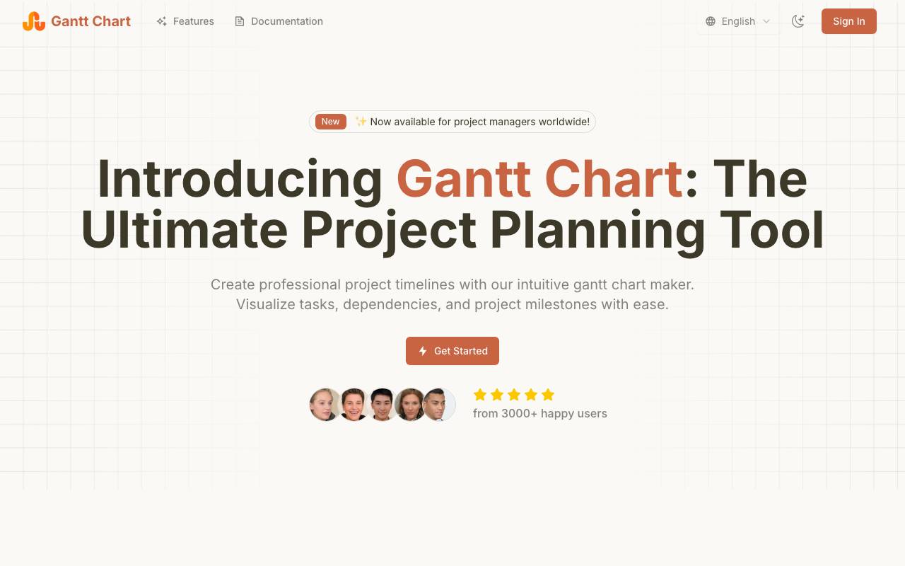 Gantt_Chart_AI website preview