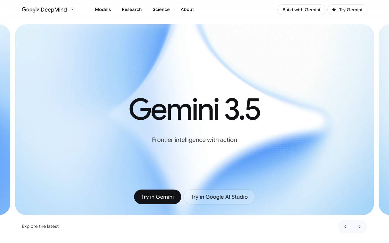Gemini website preview