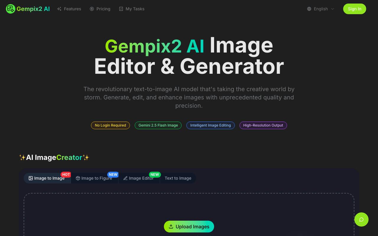 Gempix2 AI Agent website preview
