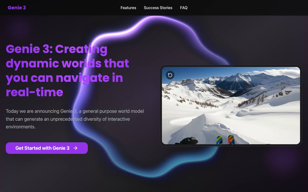 genie 3 website preview