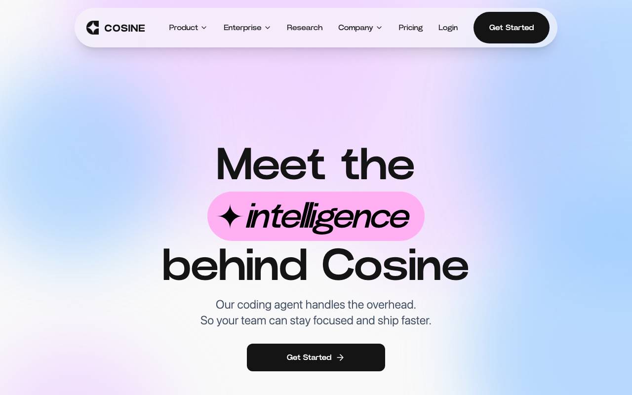 Genie AI website preview