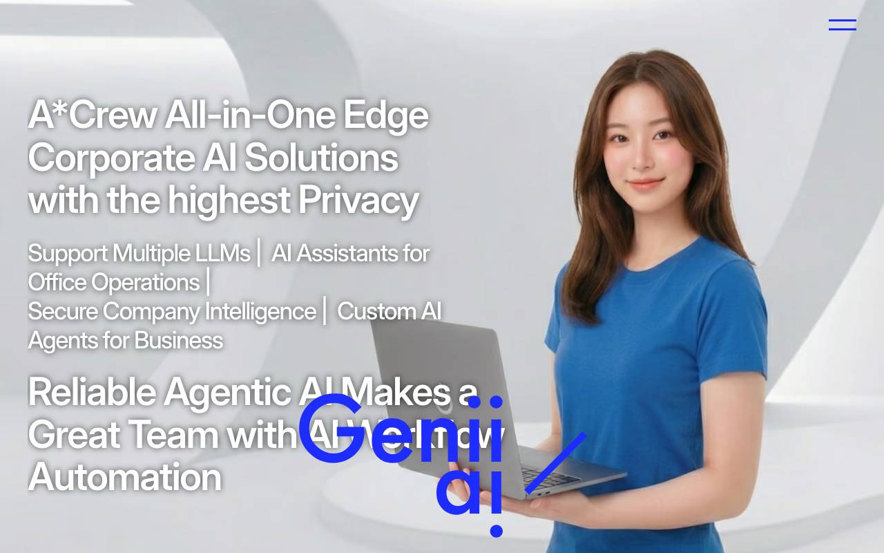 GeniiAI website preview