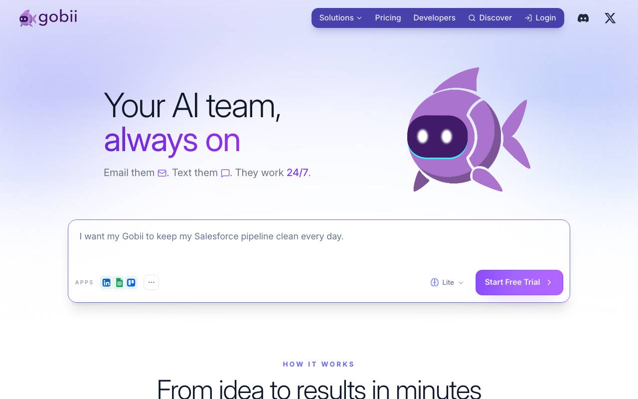 Gobii website preview