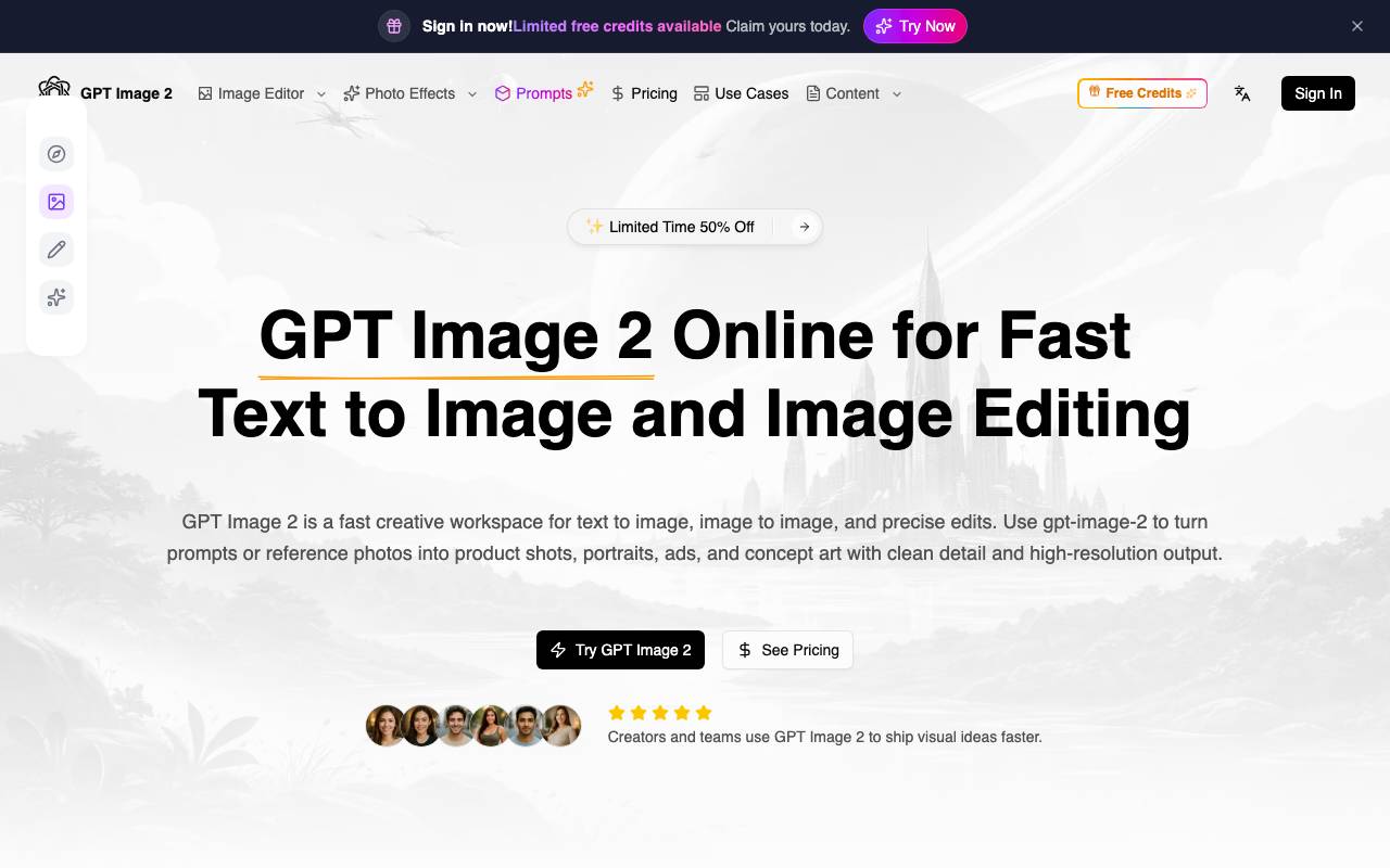 GPT Image 2 website preview