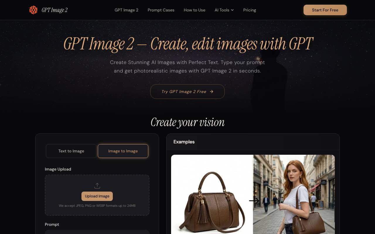 GPT Image 2--AI Image Generator website preview