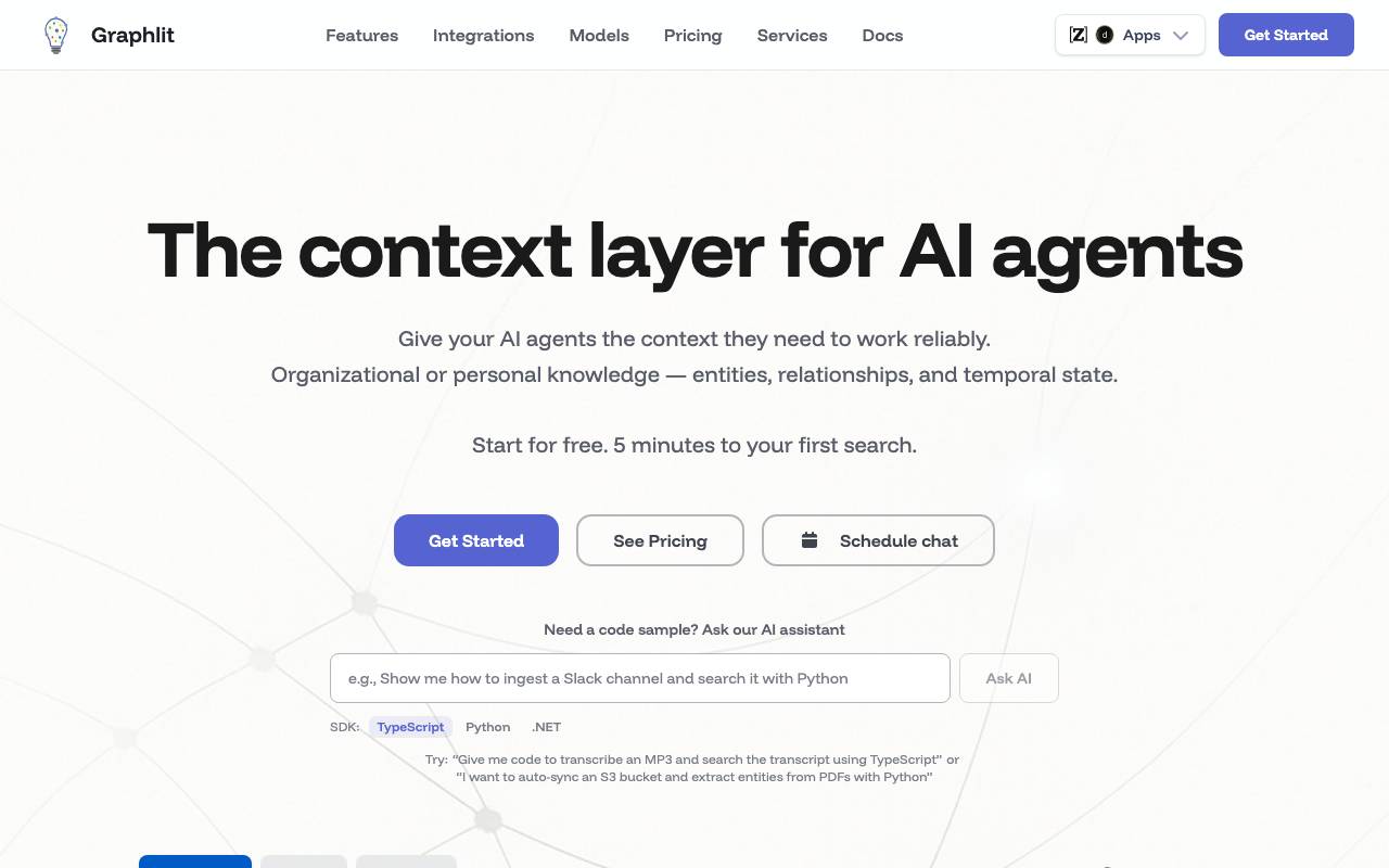 Graphlit website preview