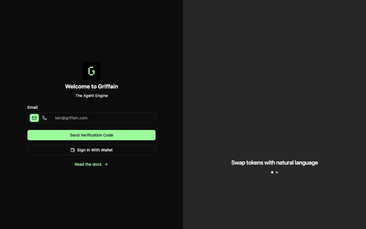 GRIFFAIN website preview