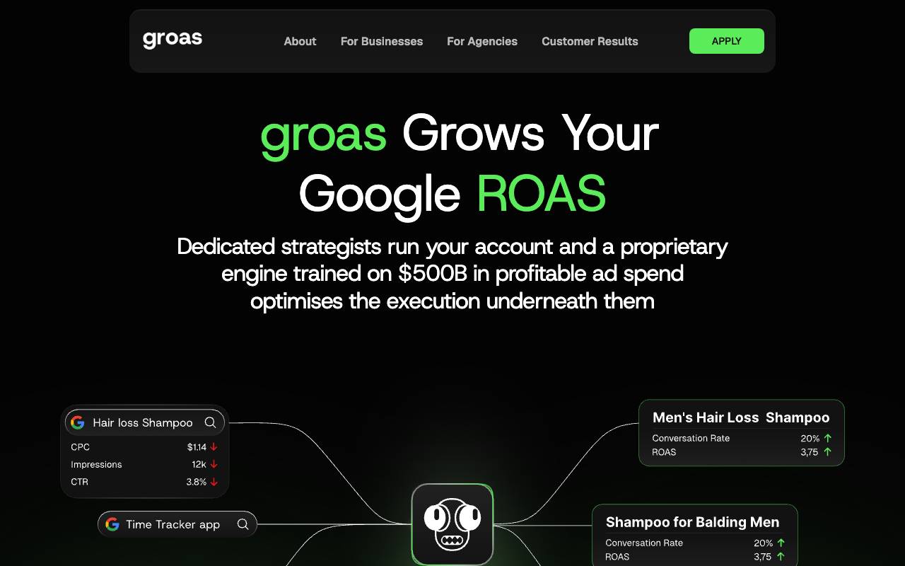 groas website preview
