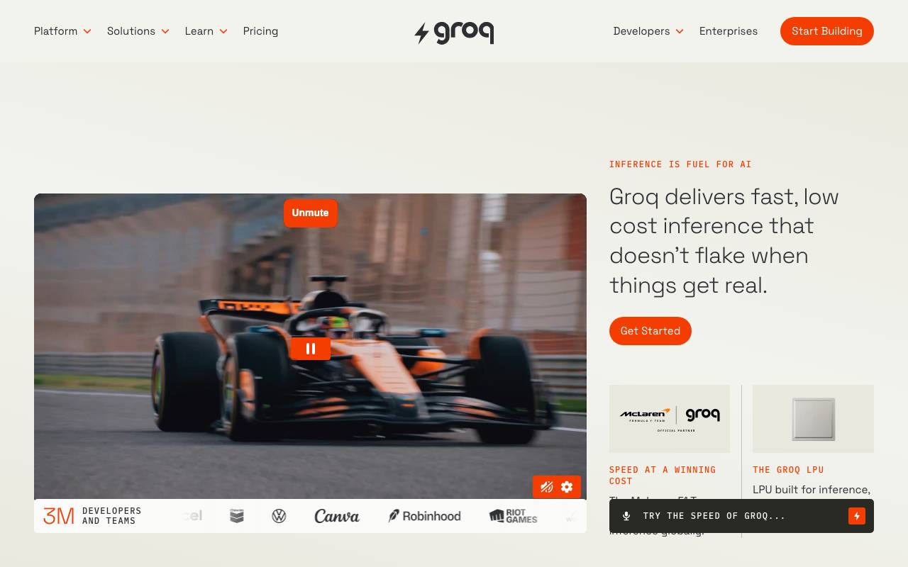 Groq Model Suite website preview