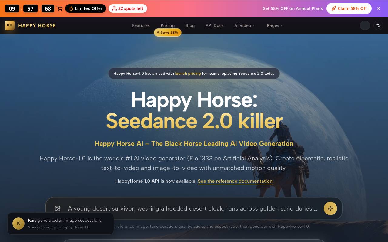 Happy Horse website preview