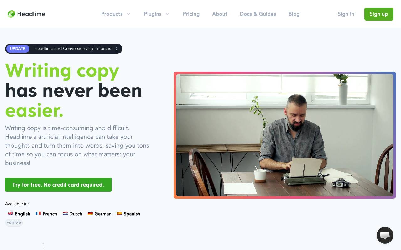 Headlime website preview