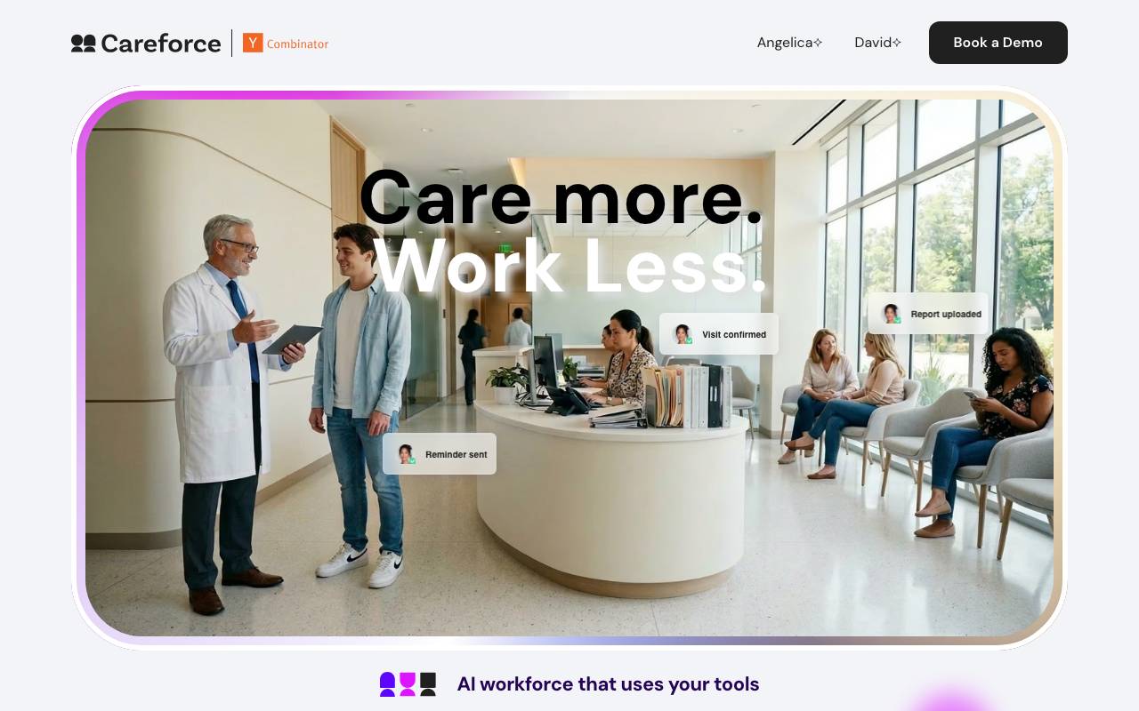 Helpcare AI website preview