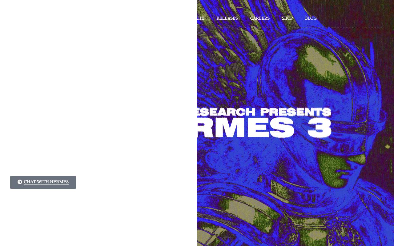 Hermes 3 website preview