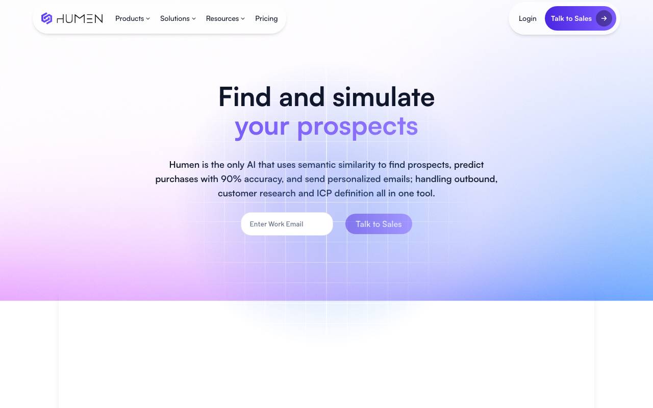 Humen website preview