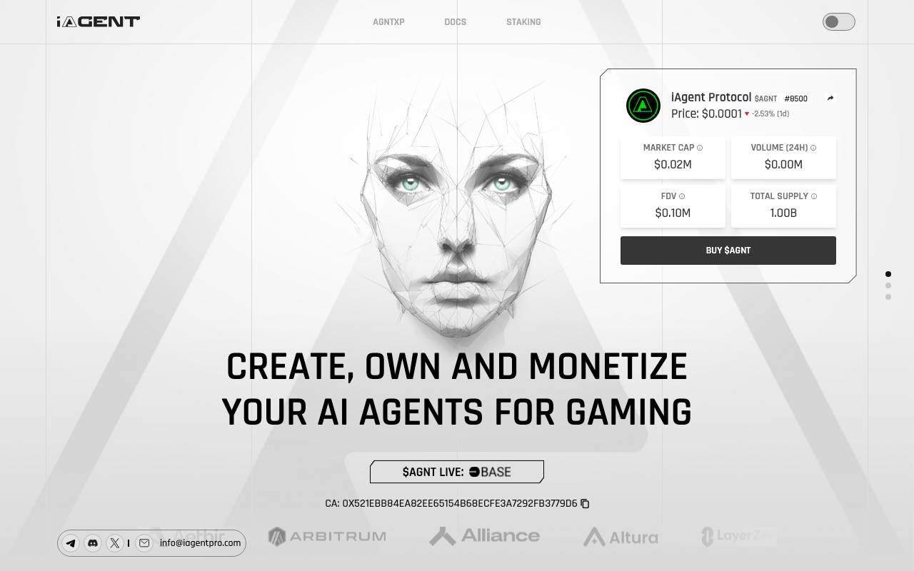iAgent Pro website preview