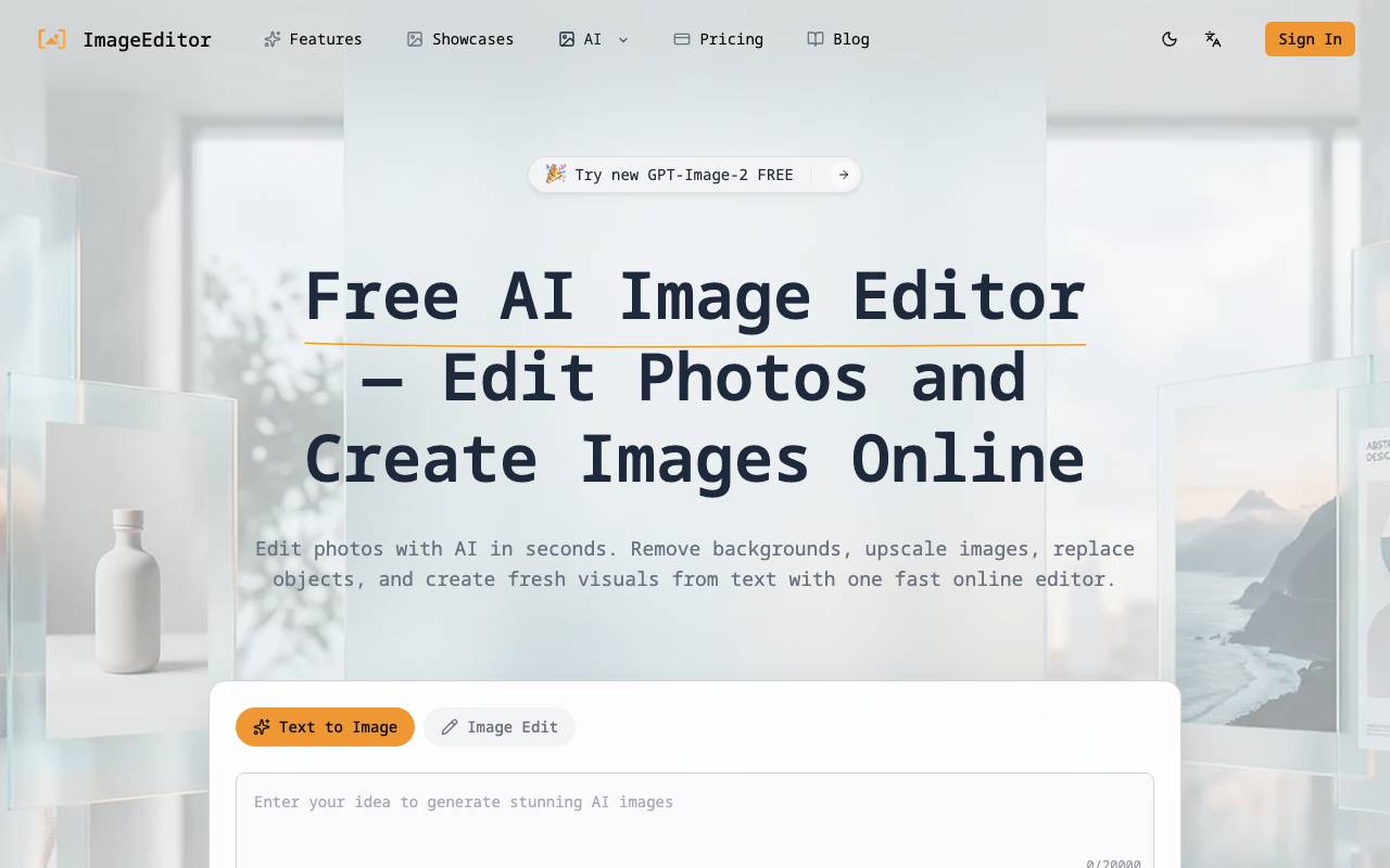 ImageEditor website preview