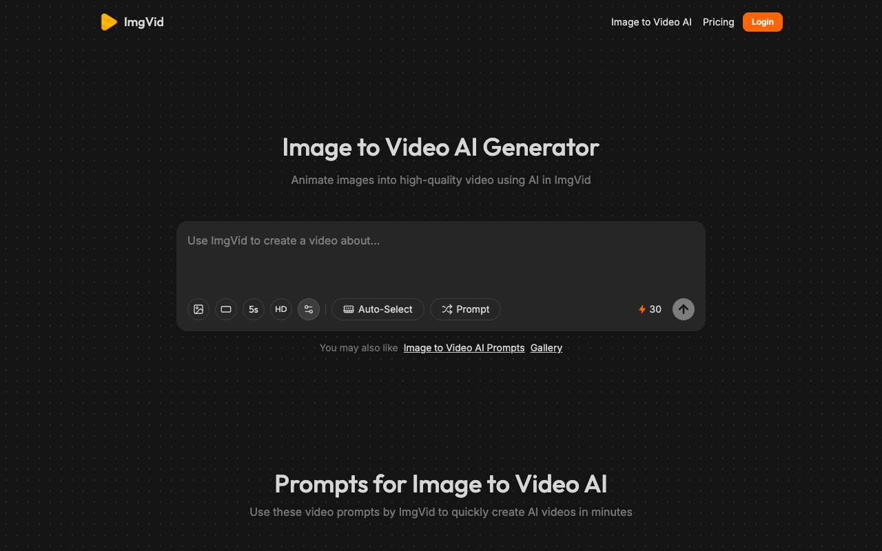 ImgVid website preview