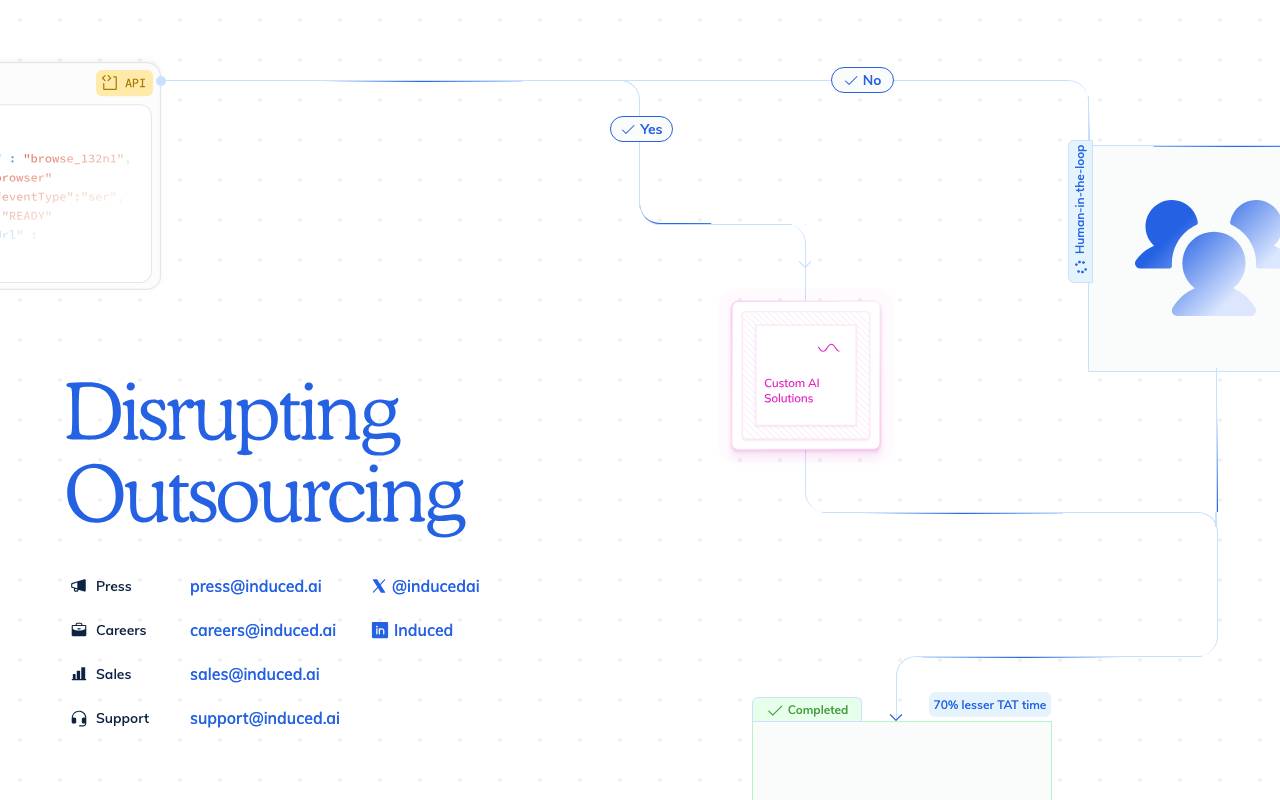 InducedAI website preview